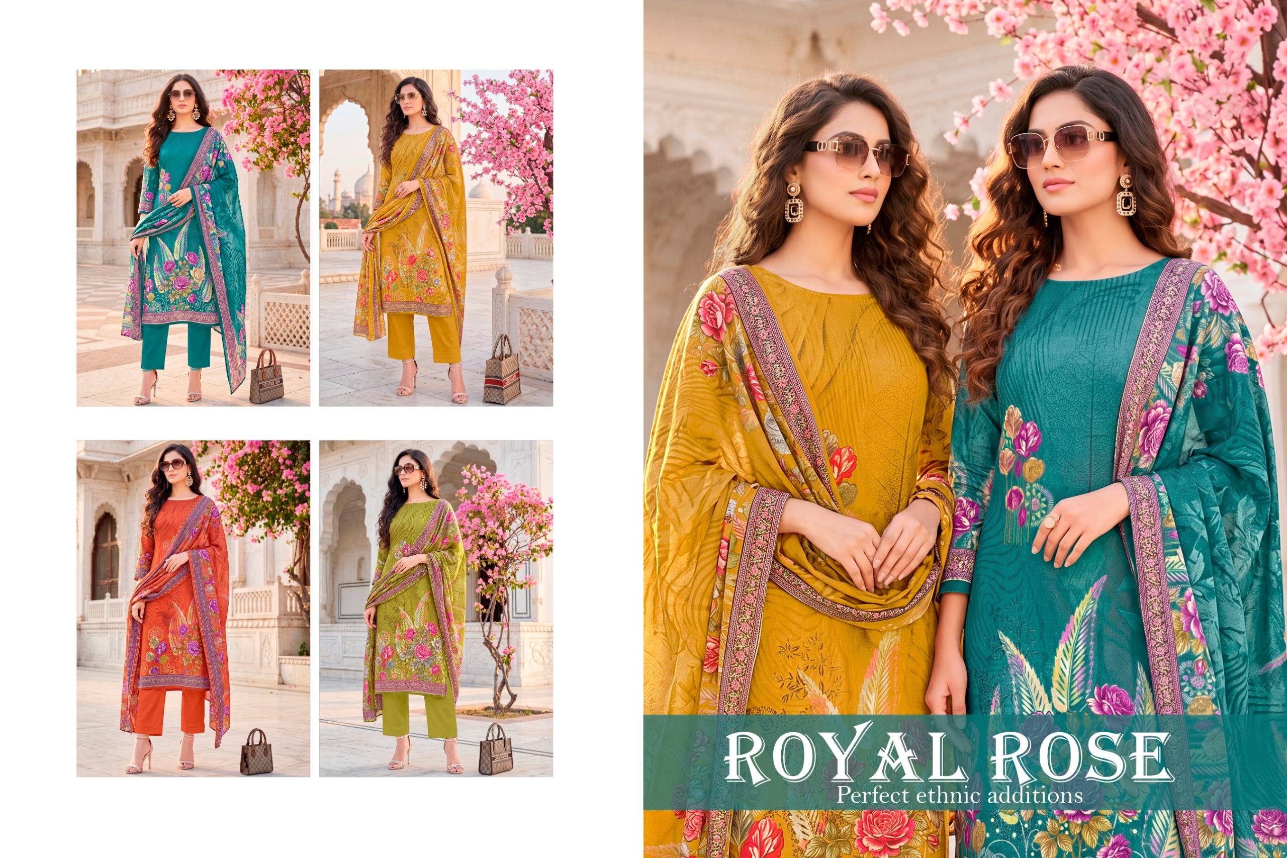 ROYAL ROSE By Alok Suit Beautiful Festive Suits Stylish Colorful Fancy Casual Wear PREMIUM Pure Zam Dresses At Wholesale Price